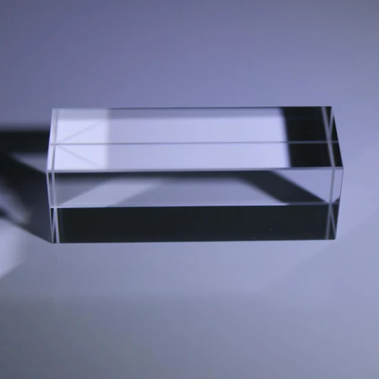 Plaque de bloc de guidage de lumière en verre de Quartz de silice fondue UV optique pour Laser IPL