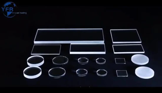 Feuilles de verre de Quartz plaque de Quartz carrée pour remorques à chevaux fenêtre déroulante et lentilles de Contact plaquette de Quartz