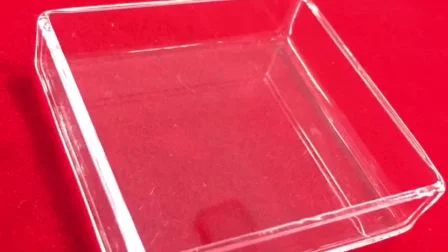 Boîte de Pétri en quartz fondu carrée personnalisée et transparente