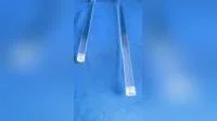 Tige de verre de quartz de haute pureté avec transmission lumineuse élevée